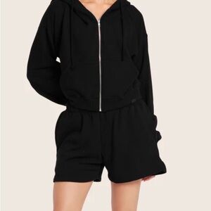 Set Active Classic Vintage Sweat Shorts Small Black